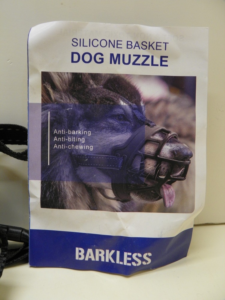 Barkless Silicone Basket Dog Muzzle size 3