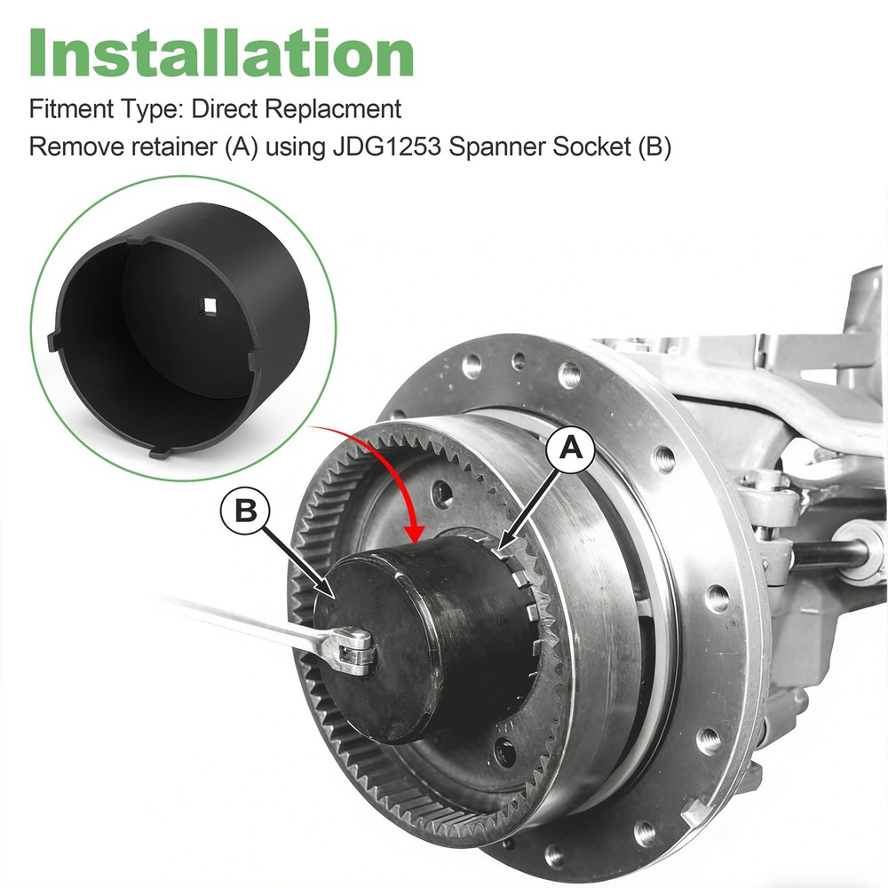 Wheel Hub Retainer Spanner Socket Tool JDG1253
