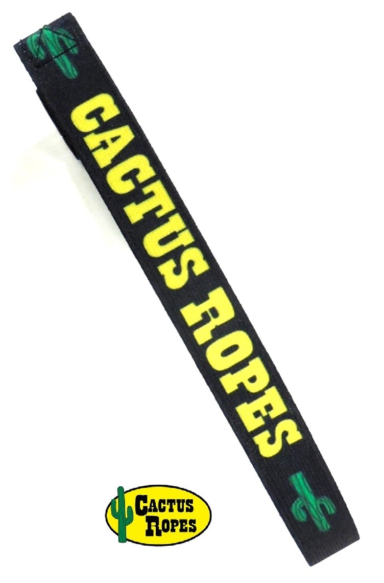 Cactus Ropes Elastic Lariat Rope Holder Strap Black & Yellow New