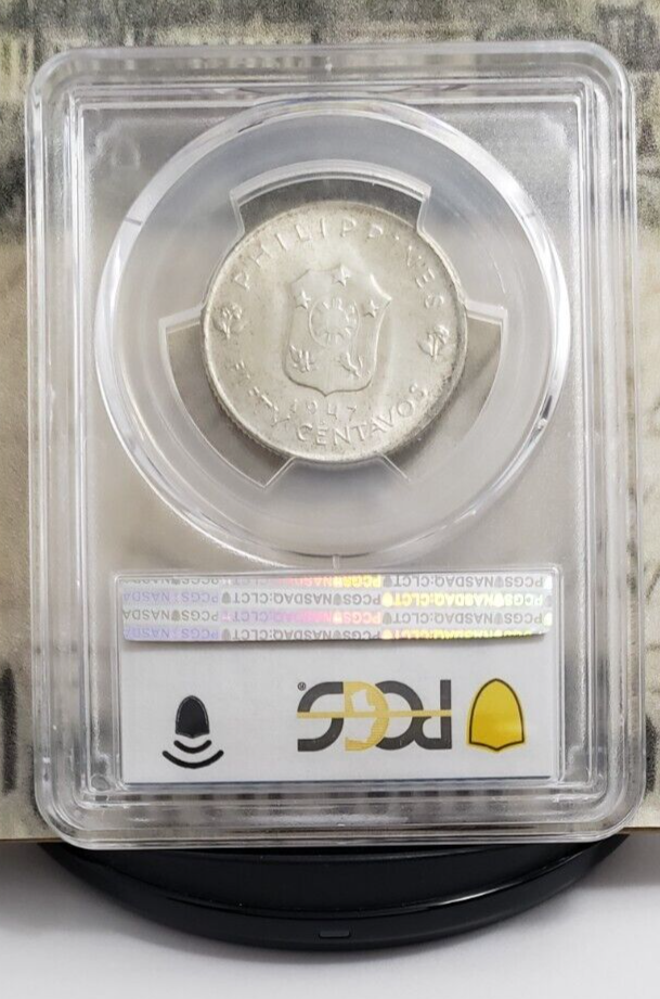 1947-S Silver MacArthur "Philippines" Half Dollar - PCGS MS65 - KM-184 - Nice!!!