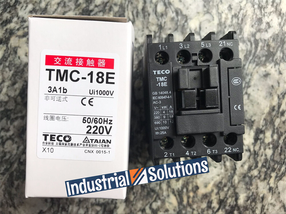 1PC NEW TECO AC contactor TMC-18E voltage AC220V