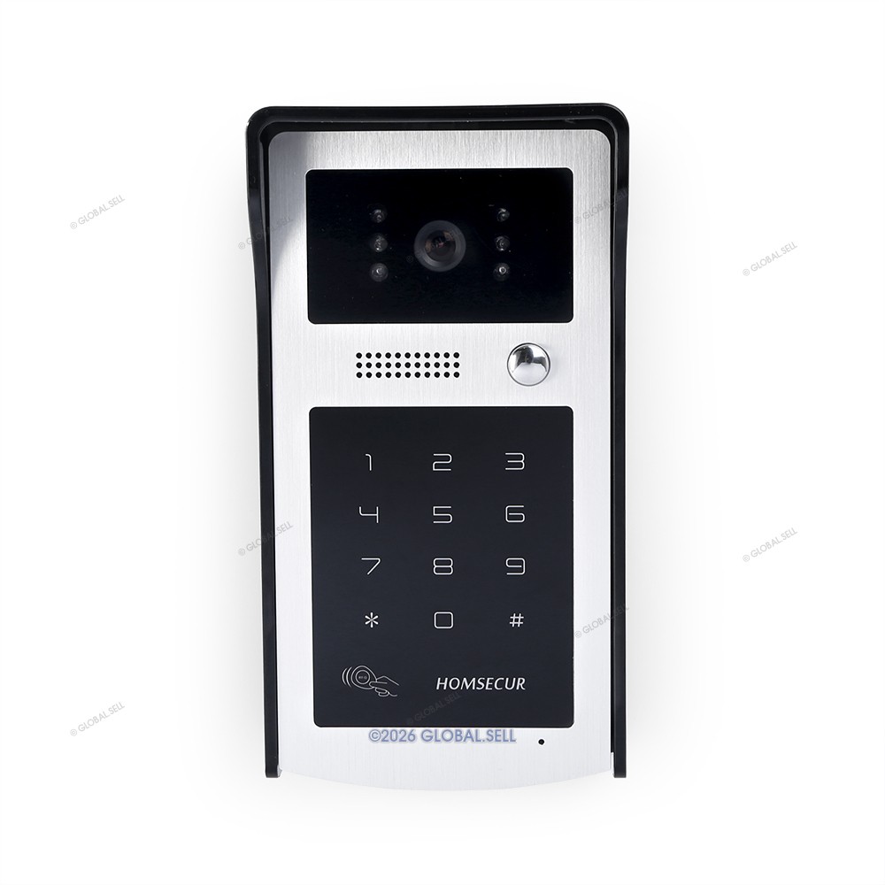 7inch Hands-free Video Door Entry Security Intercom with Keyfobs Password Keypad