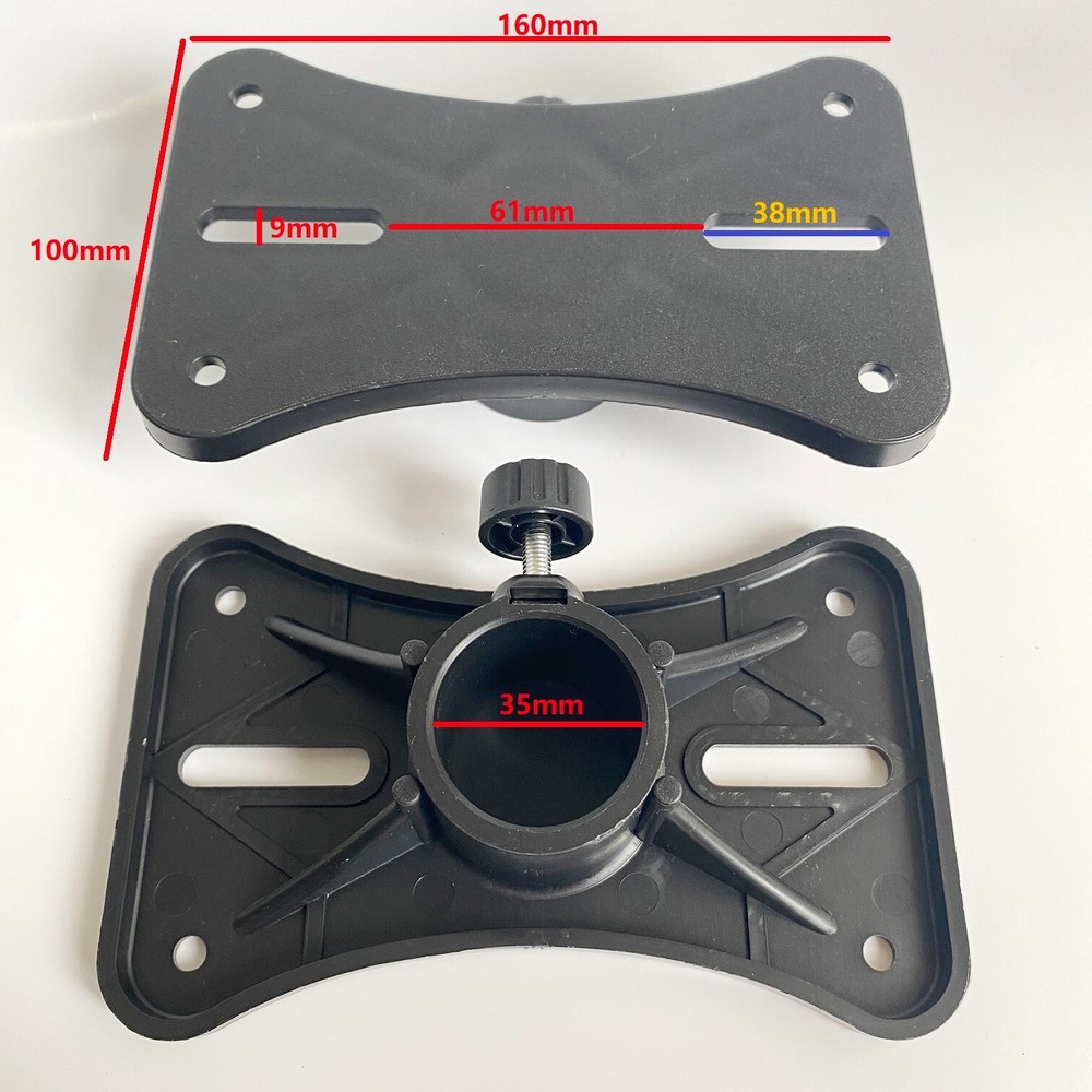 Universal DJ/PA Speaker ABS Tripod Pole Stand Mounting Adapter Bracket 160x100mm
