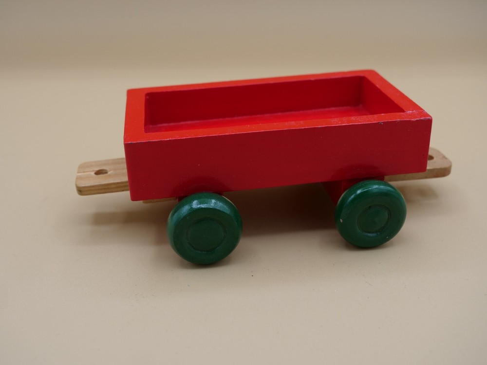 Pull Toy Wooden Wagon 6" X 3"