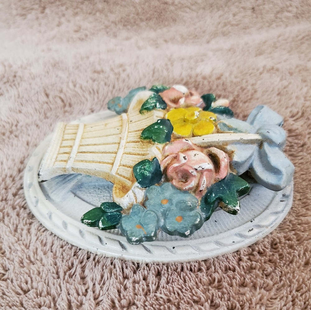 Vintage Hubley? Flower Basket Door Knocker