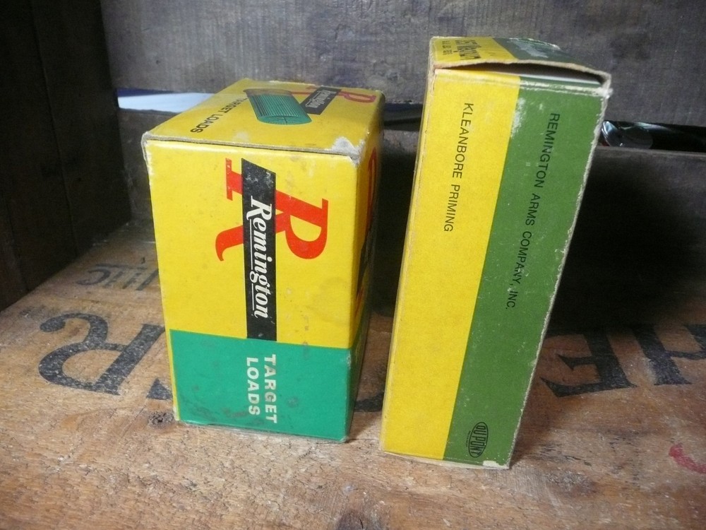 Vintage Remington Target Load and 357 Magnum Empty Boxes.