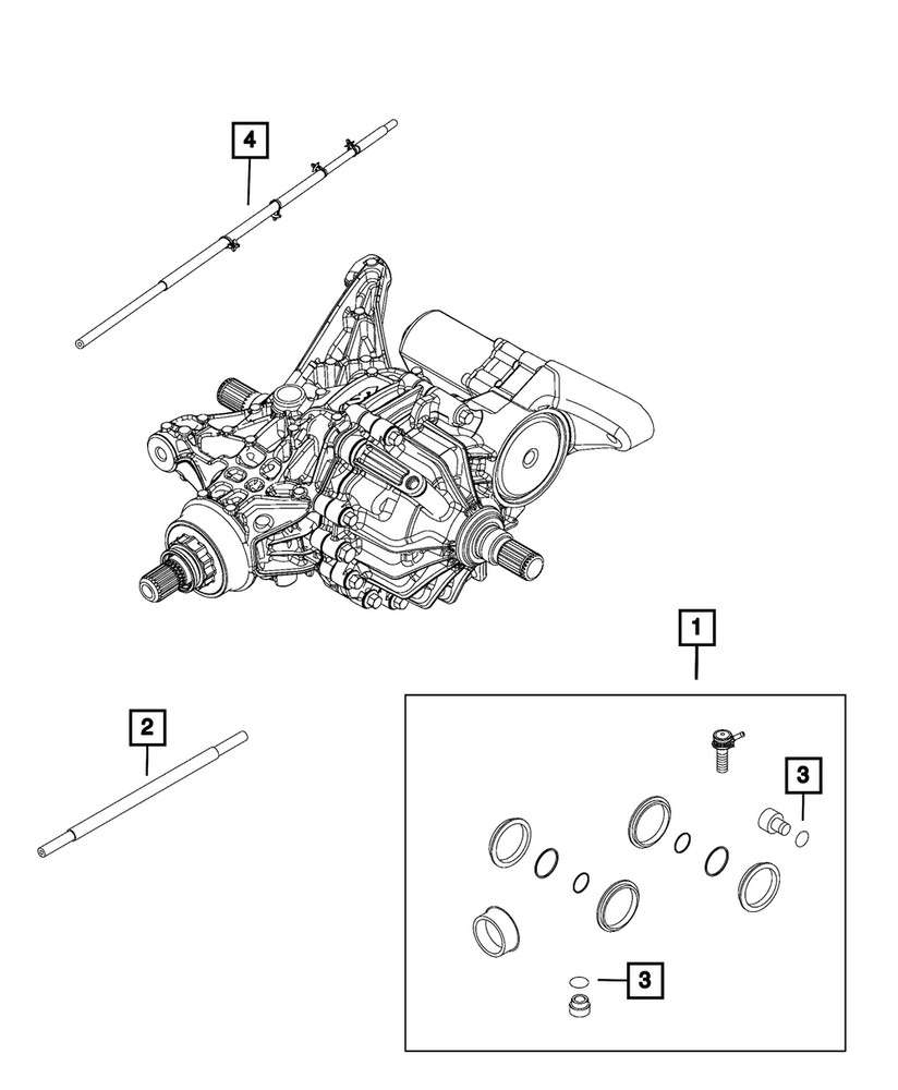 Genuine Mopar Differential Seal Kit 68267923AA