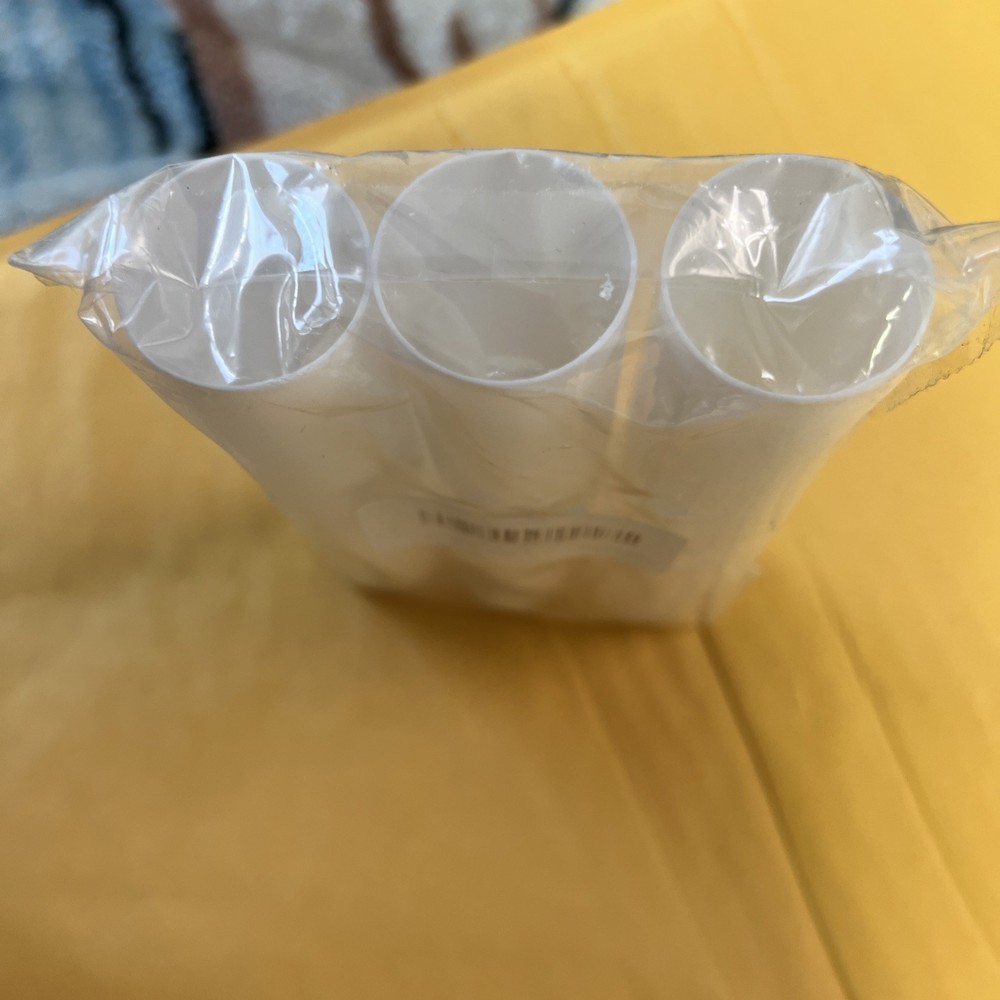 6-Pack Candle Socket Covers 3" White, Medium Base