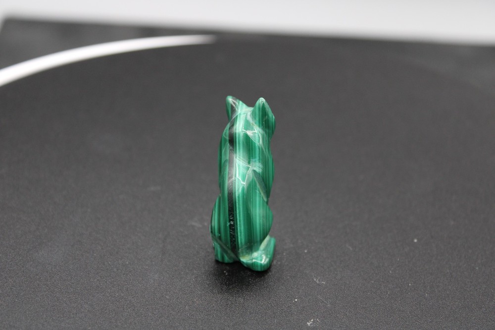 Malachite Cat Figures