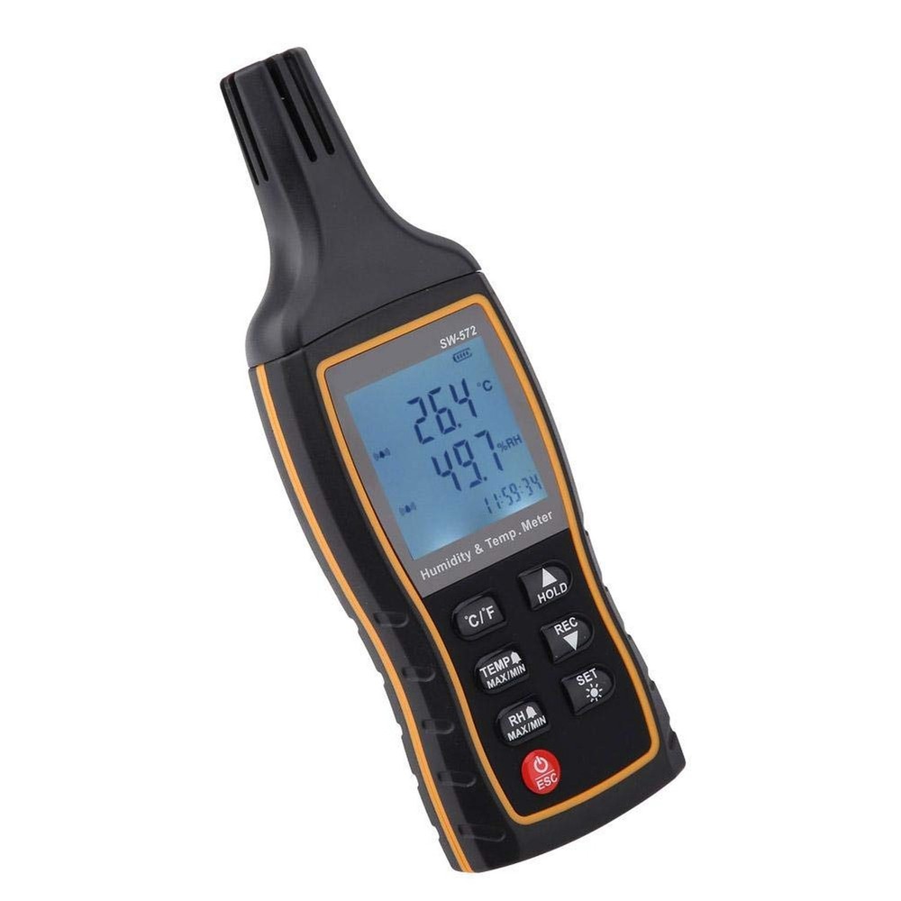 Temperature/Humidity Detector, SW-572 LCD Thermometer Handheld Digital Temper...