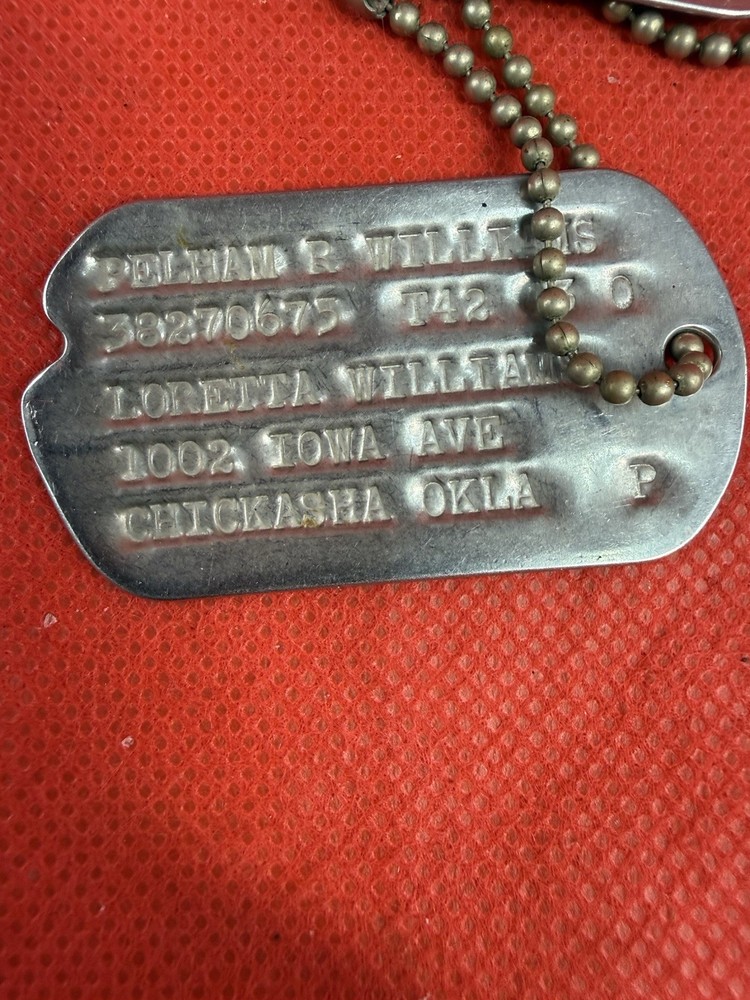 Original WW2 US Soldiers Wartime Diary & Dog Tags Named Grouping