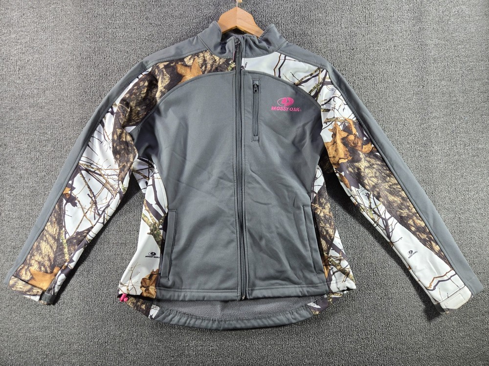 Mossy Oak Jacket Women's Small Soft Shell Full Zip Winter Camo Pattern