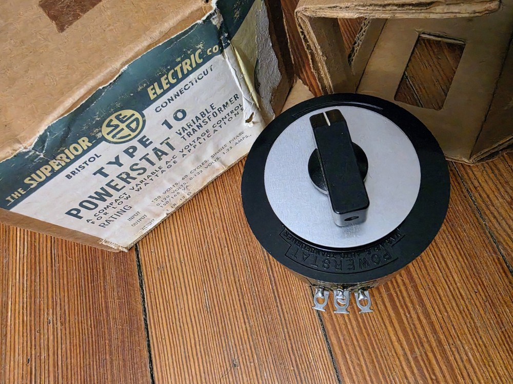 NOS Superior Electric Powerstat Type 10 Variac Variable Transformer Open Box