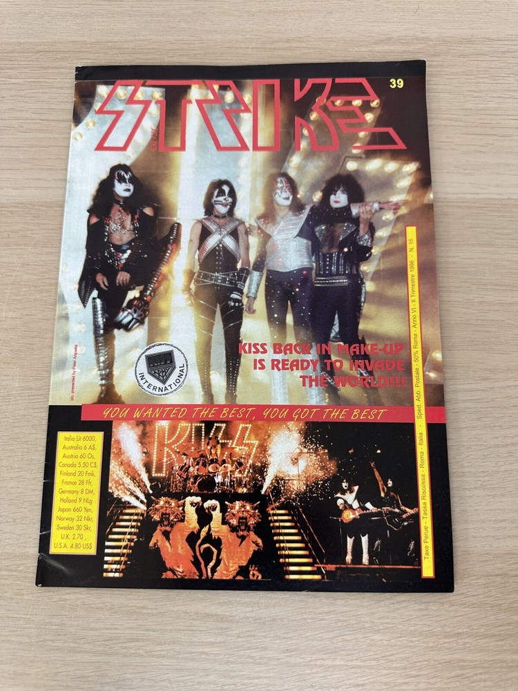 KISS Army International - STRIKE Magazine - July 1996 Issue #39 - Italian Import