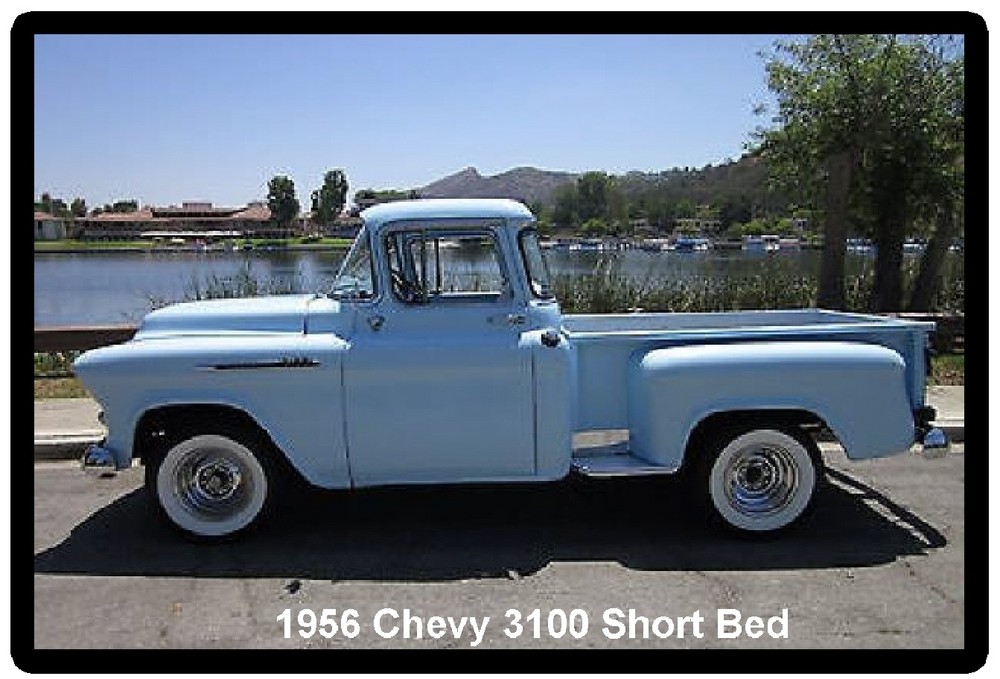 1956 Chevy 3100 Short Bed Refrigerator Magnet