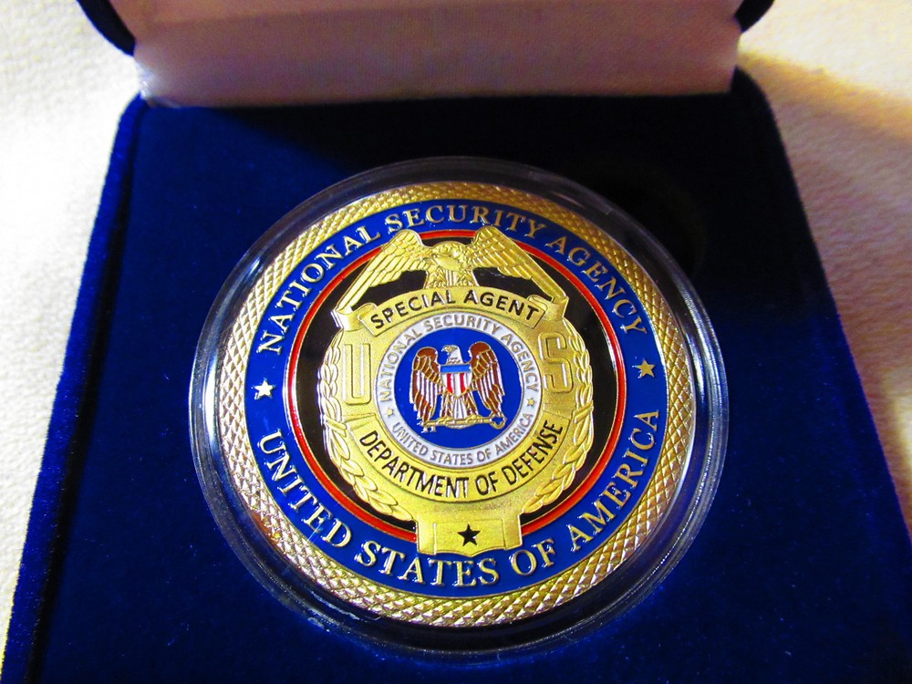 National Security Agency Challenge Coin w/Presentation Box