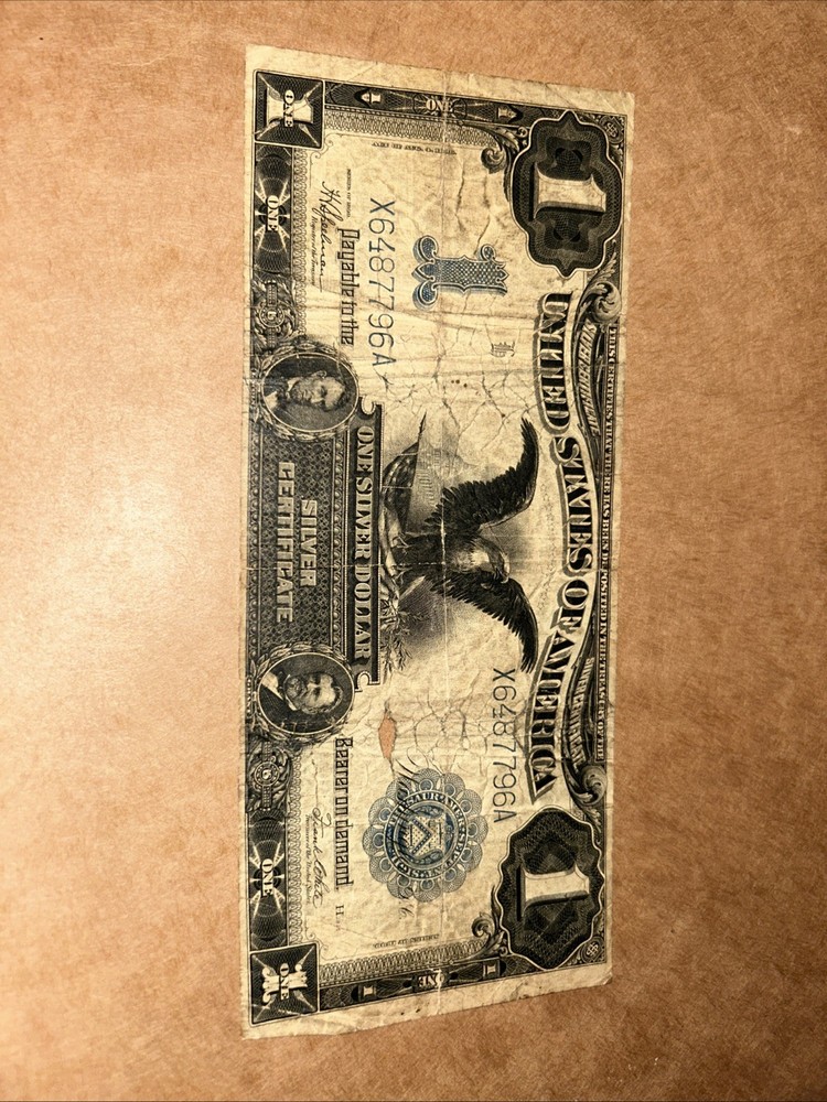 1899 $1 DOLLAR BILL BLACK EAGLE SILVER CERTIFICATE