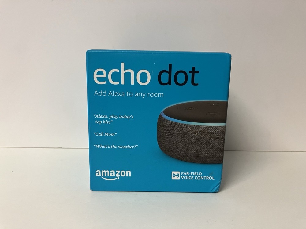 Amazon Echo Dot 3rd Generation Smart Speaker Charcoal NEW FACTORY SEALED