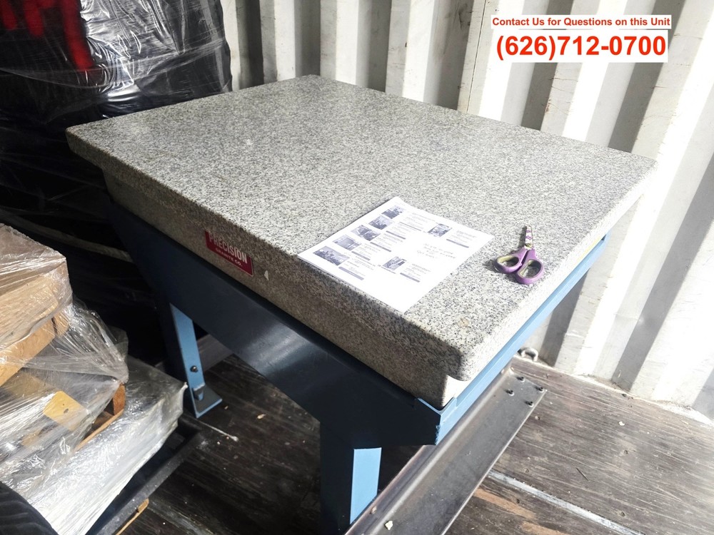 PRECISION Granite Table Surface Inspection Plate 36" x 48" x 6"