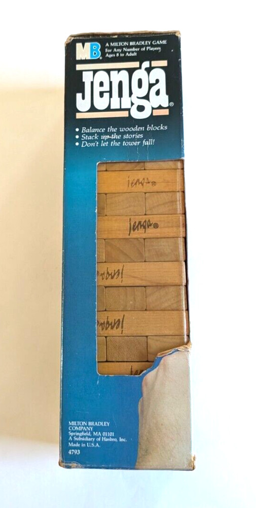 Vintage 1986 Jenga complete