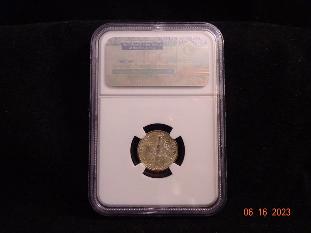 1938 Mercury Dime, NGC MS66 FB