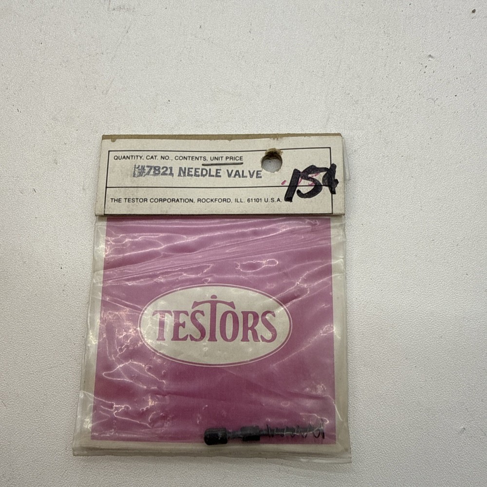 Testors RC Plane Original Replacement Part #7821 Needle Valve & Spring B149