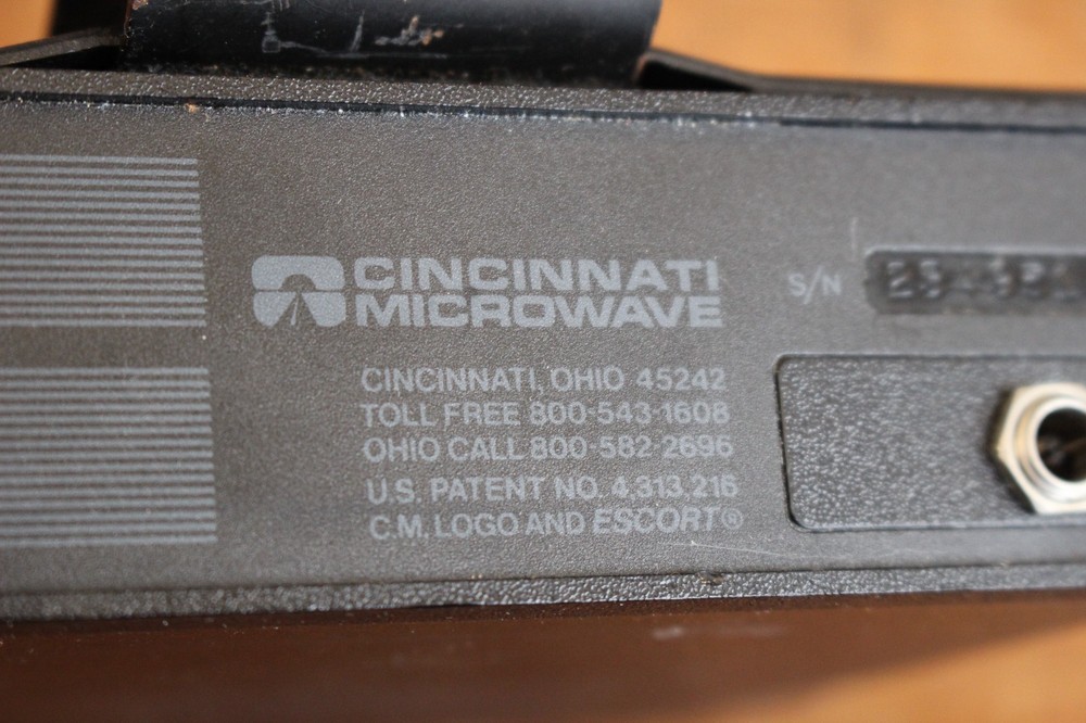 Vintage Escort Cincinnati Microwave Radar Warning Detector