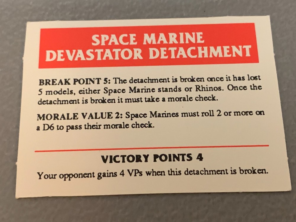 A12532 EPIC WARHAMMER 40K SPACE MARINES DEVASTATOR DETACHMENT GAMES WORKSHOP GW