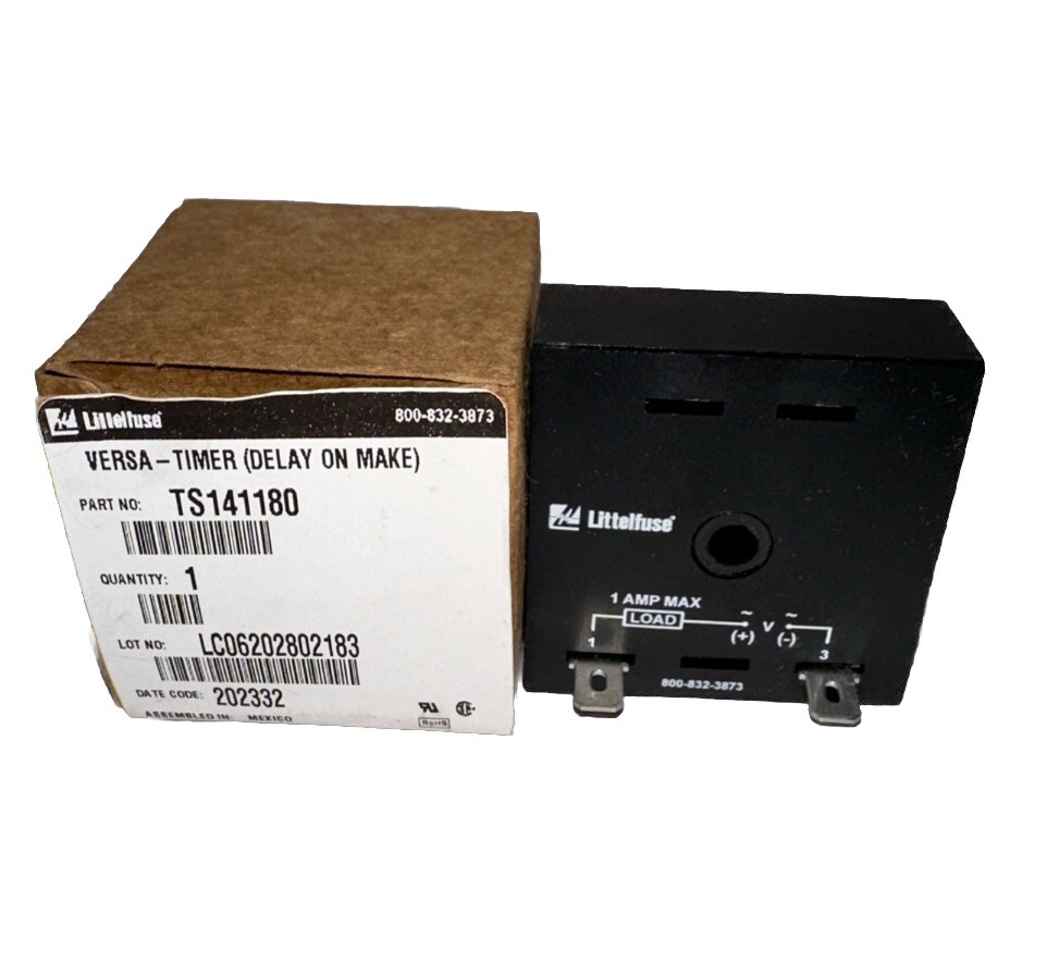 *Single* LittleFuse TS141180 120VAC Solid State Timers *New*