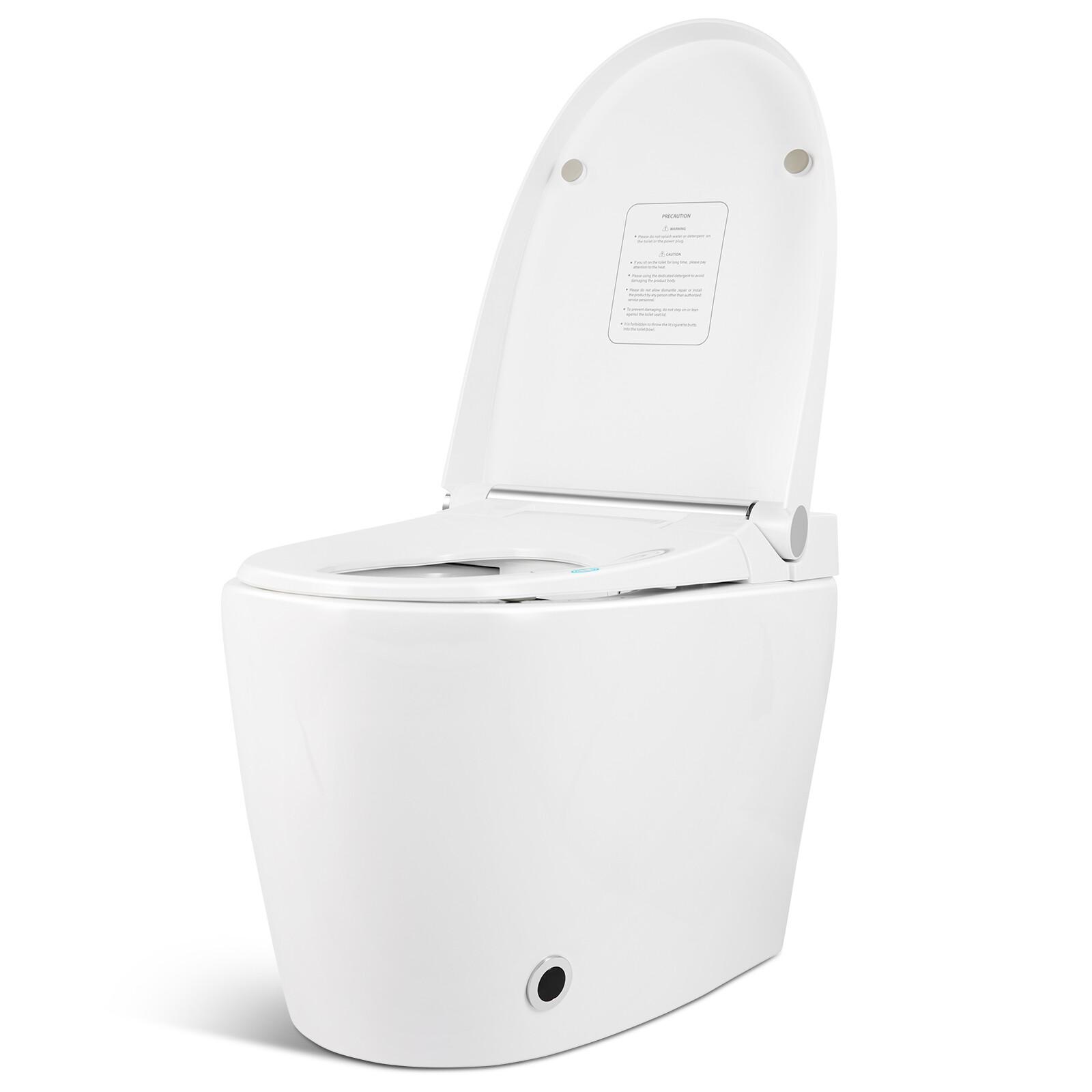 1.27GDF One Piece Smart Toilet Heat Auto Flush Foot Sensor Night Light