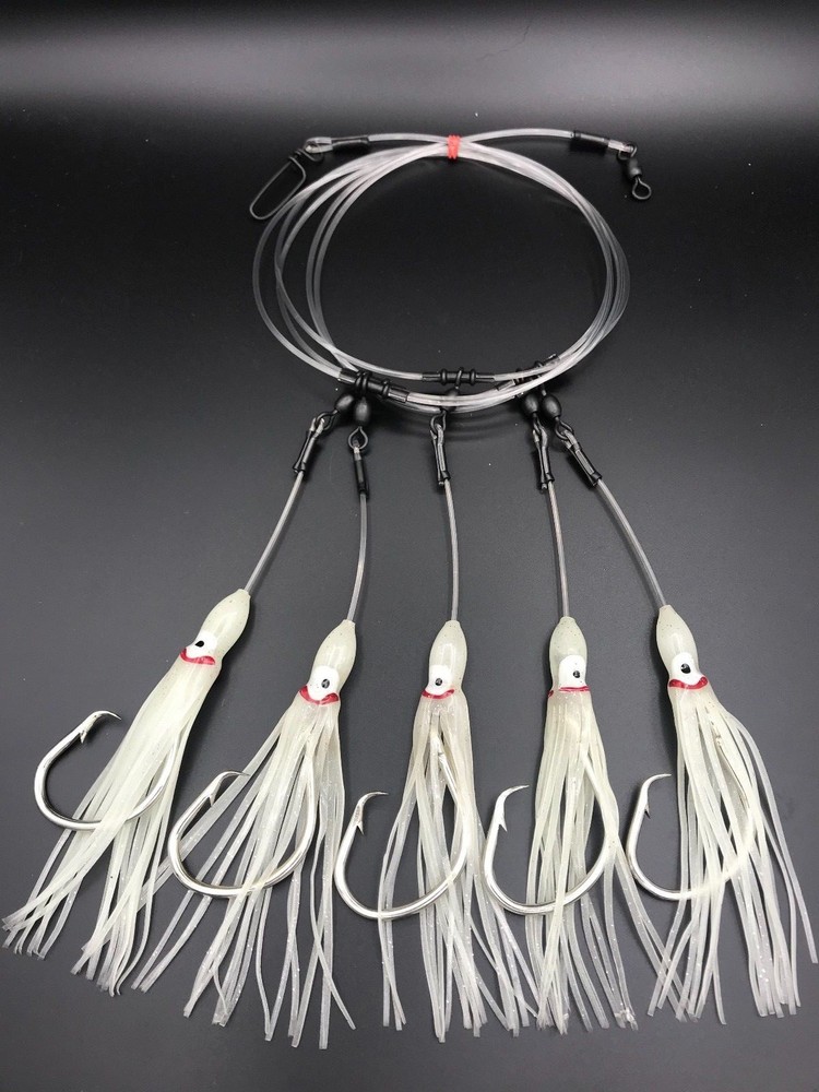 DEEP DROP RIG Glow Squid Grouper Sea bass Cod Tilefish Wreck Fish
