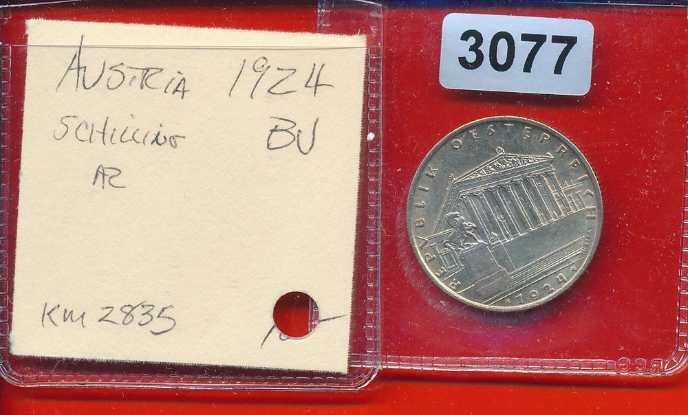 AUSTRIA 1924  -  SHILLING BU - SCARCE - #3077