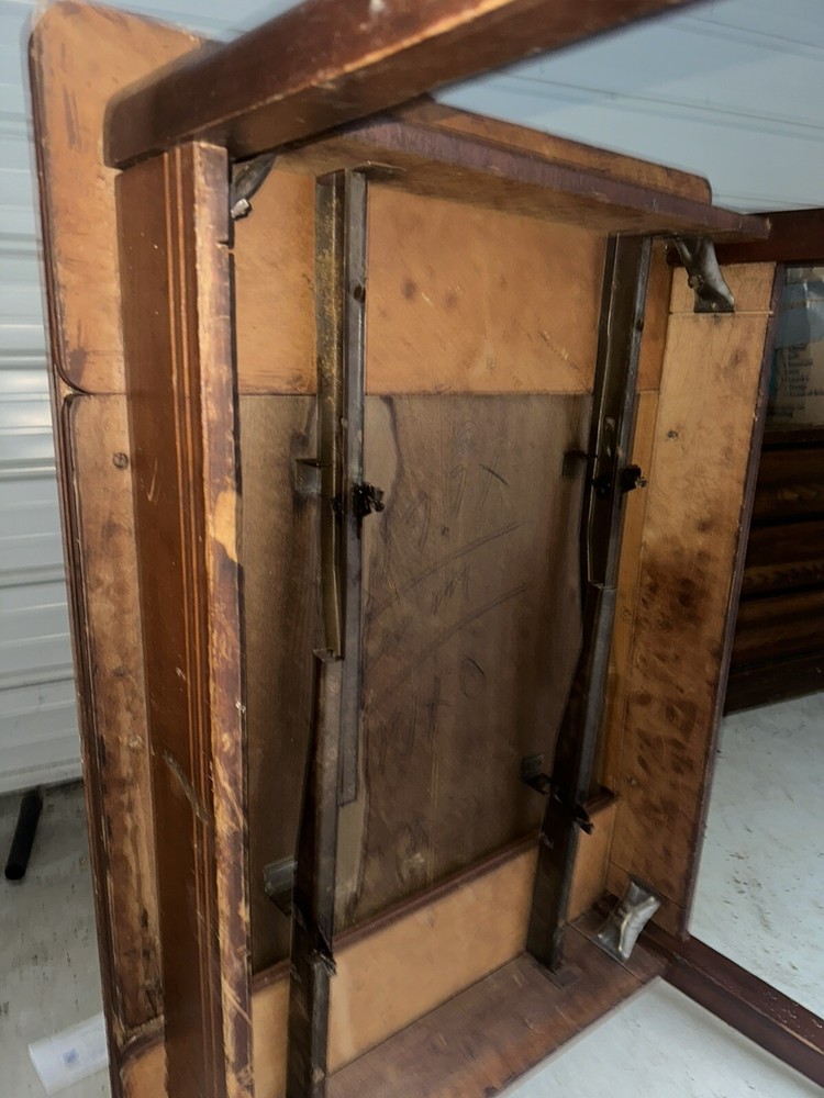 Vintage Draw Leaf Dining Table Amish Beautiful Wooden Pull Leaf Extension Table