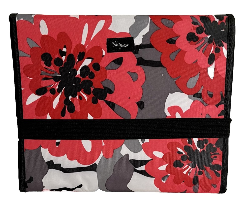 Thirty-One Fold-It-Up Organizer Tablet Computer Holder in ‘Bold Bloom’ Pattern