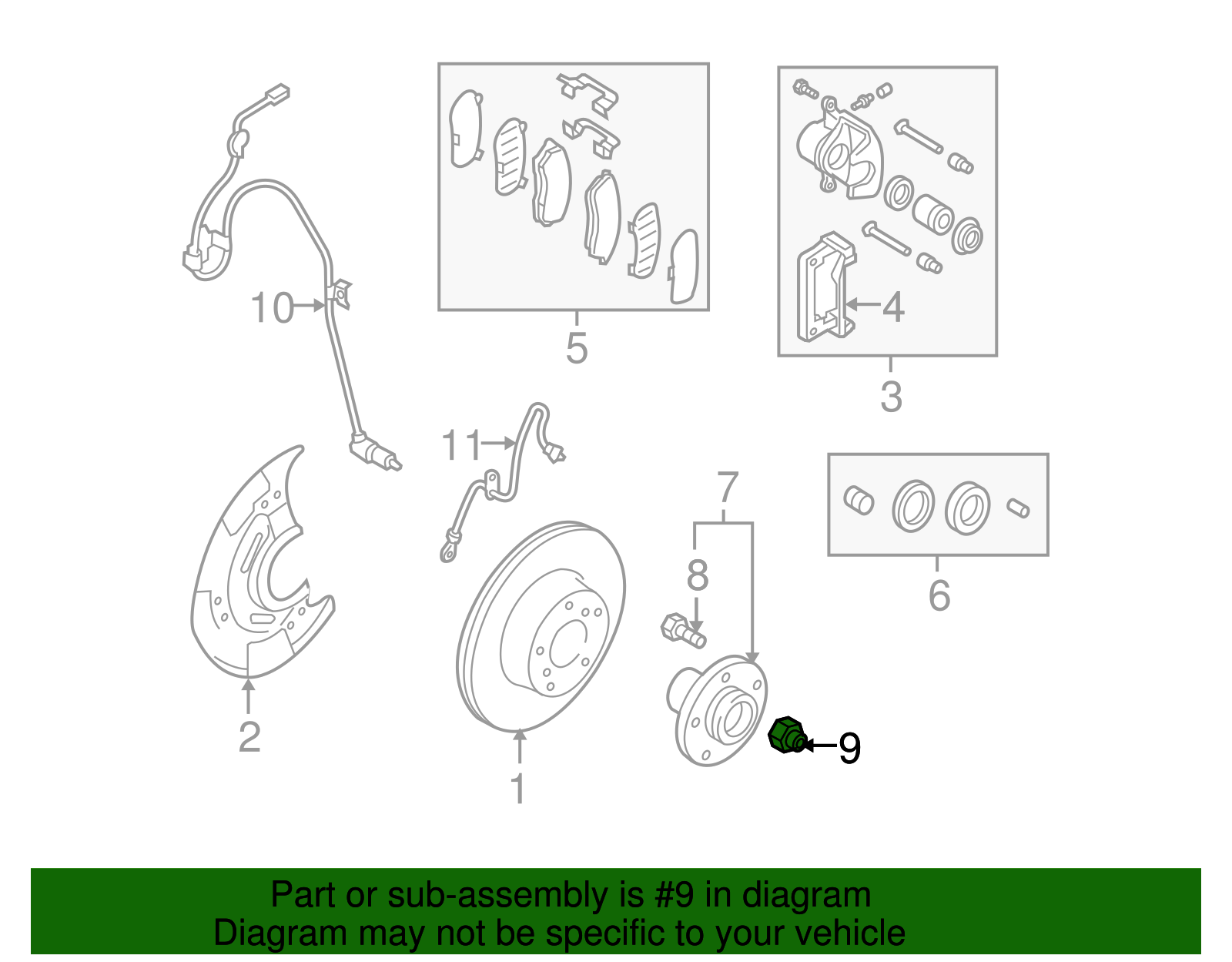 Genuine Subaru Axle Nut 902170049