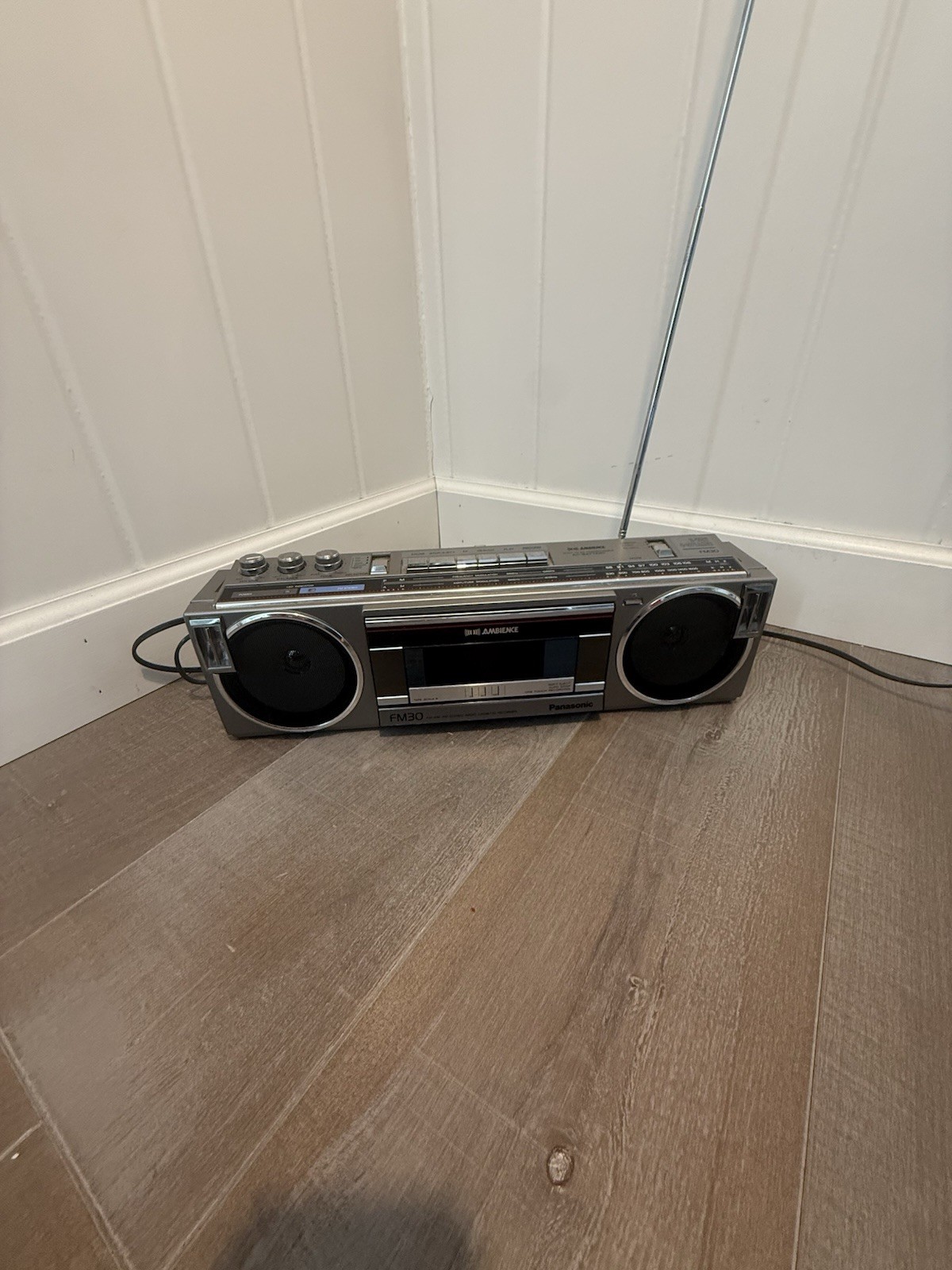 Panasonic RX-FM30 2-Way 4Speaker Ambience AM FM Stereo Cassette Recorder Boombox