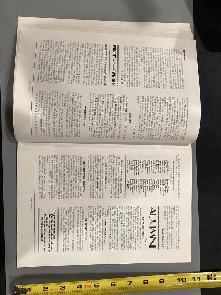 1949 Jan Wilbur Wright Cleveland Ohio Junior High School Publication Program