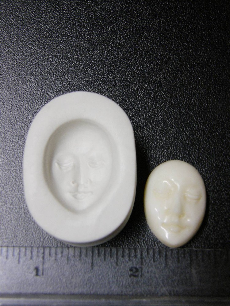 Goddess Face Polymer Clay Mold (#MD1087)