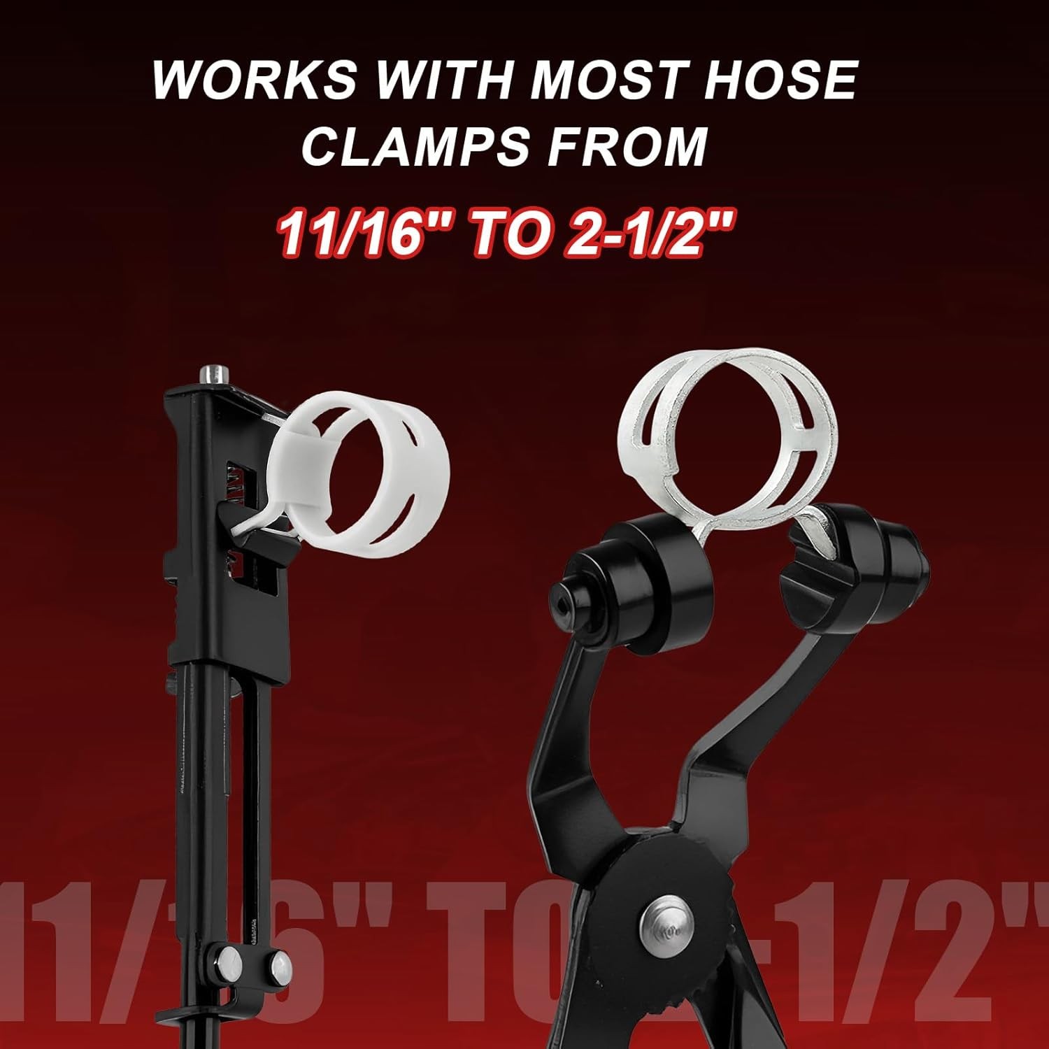 16PCS Hose Clamp Pliers, Hose Clamp Removal Tool Kit with Long Reach & Flexible