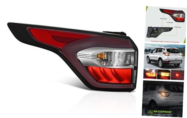 Left Driver Side Tail Light Assembly Compatible with 2017-2019 Driver side