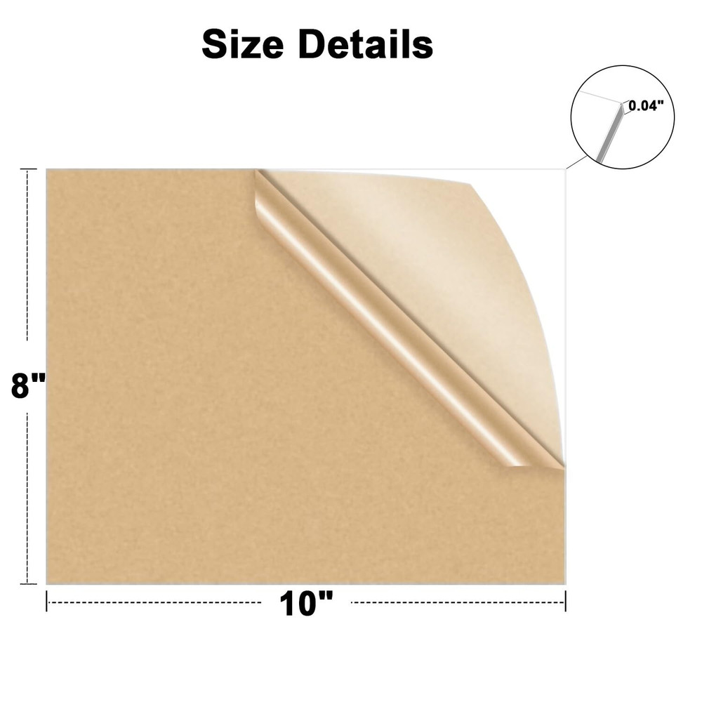 8" X 10" Acrylic Sheets, 0.04"/1Mm Thick Extruded Plexiglass Panel Plastic Sheet