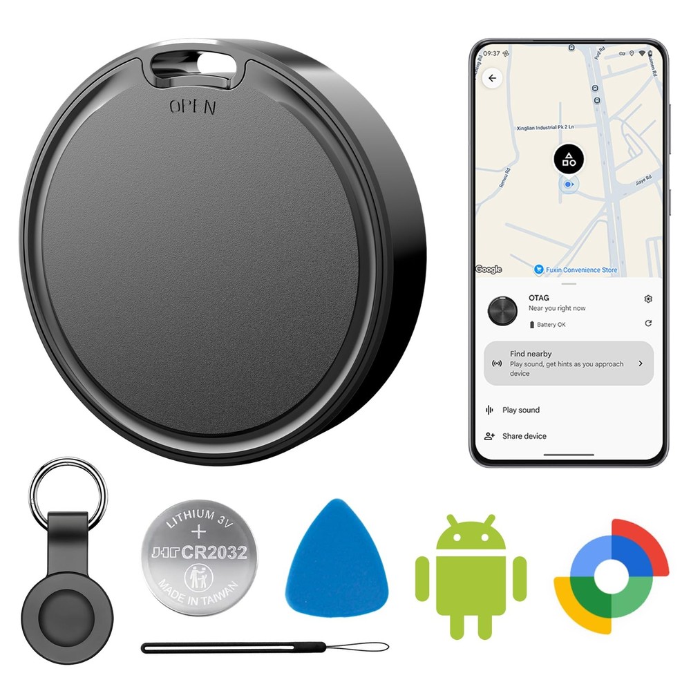 Air Tags for Android,Air Tags-1 Pack Tracker with 1 Black-1