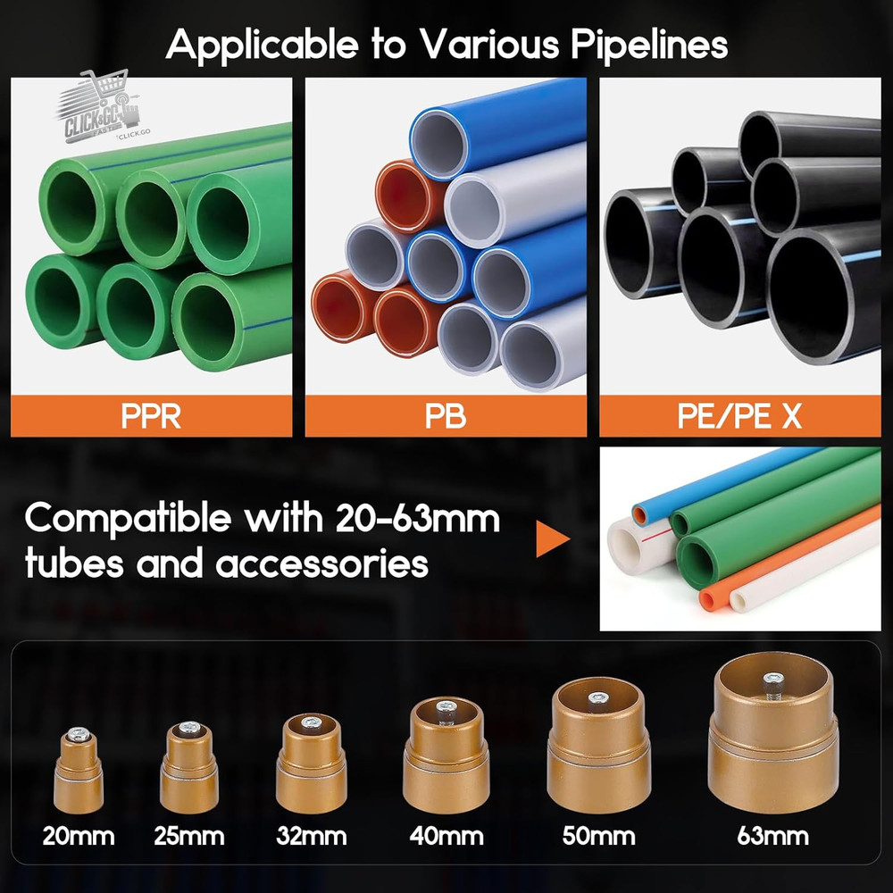 Glass Casting Welding Machine, PPR Pipe Welding Machine 1600W Profession