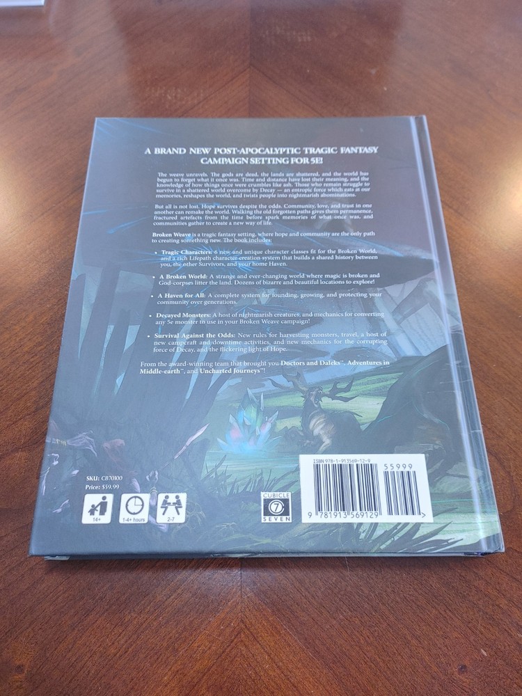 Broken Weave - Cubicle 7 - Hard Cover - D&D 5e