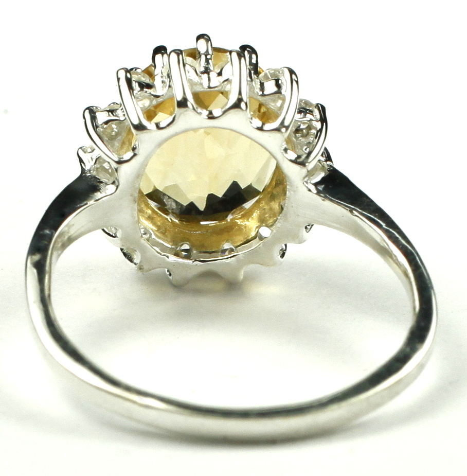Citrine, Solid 925 Sterling Silver Ladies Ring, SR283-Handmade