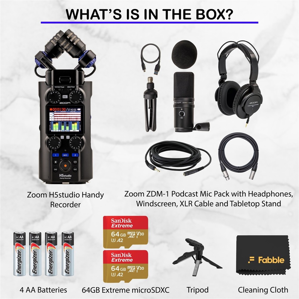 Zoom H5 Studio Handy Recorder Bundle