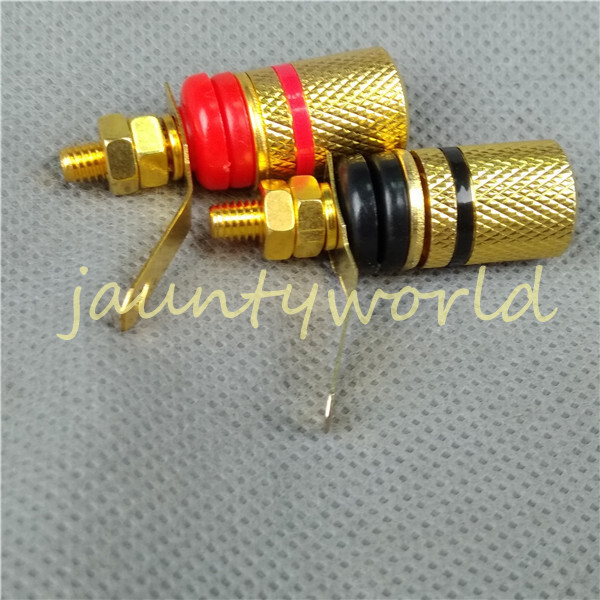 2PC Speaker Cable Banana Connector Amplifier Terminal Binding Posts