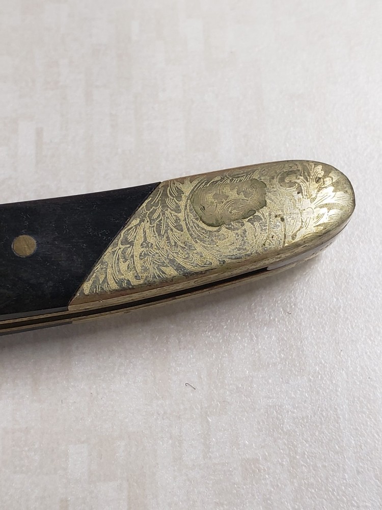 Smith & Wesson SWRD1S Folding Straight Razor Style Knife w/ Engraved Handle