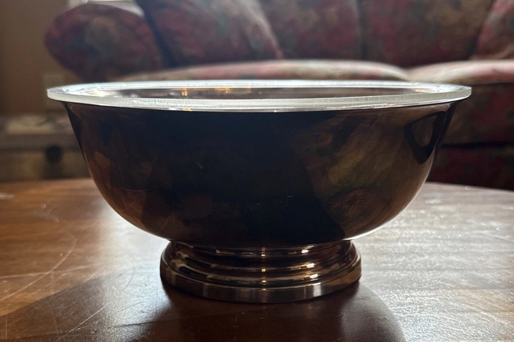 Gorham Silver E P Bowl YC781 Large 9"D Lined Round Serving Bowl