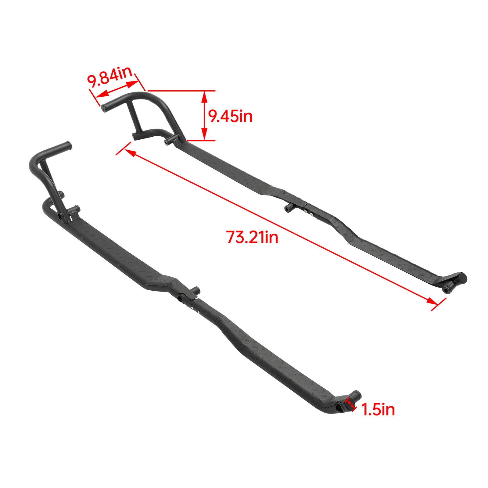 For Polaris Ranger Crew XP 1000 2019-25 24 UTV Rock Sliders Nerf Bars Side Steps